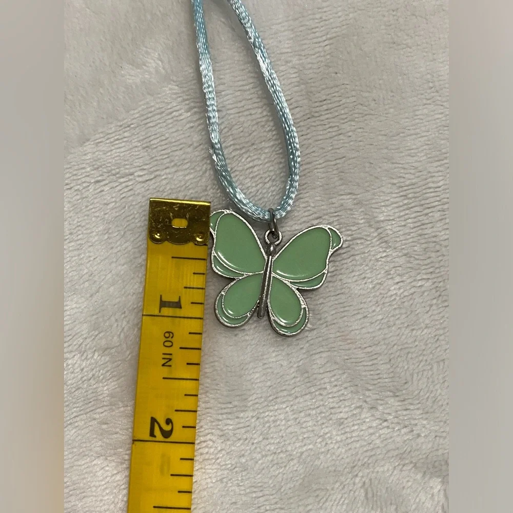 Girl's Butterfly Necklace 24 1/2 Inch
